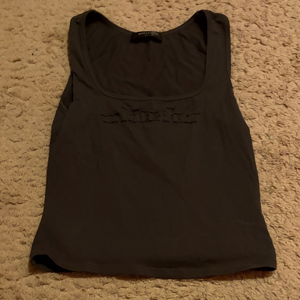 White Fox Boutique Charcoal Tank Top